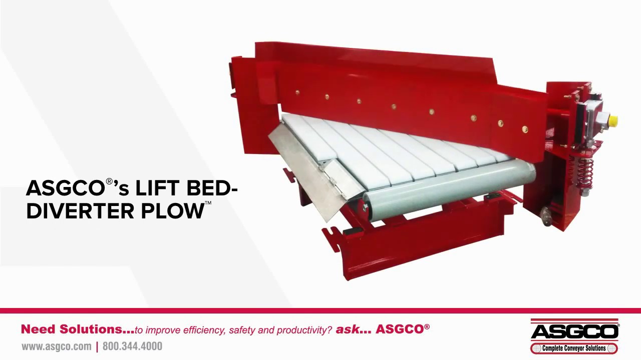 ASGCO® LiftBed Diverter Plow® YouTube