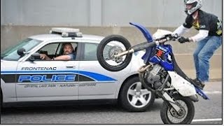 Piques En Moto Desafiando la Policia en Estados Unidos