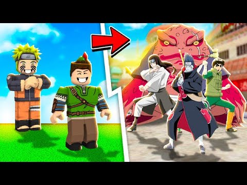 EXÉRCITO DE NINJAS PARA PROTEGER A VILA DE KONOHA DO ROBLOX!! (Naruto  Defense Simulator) 