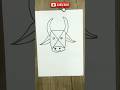 How To Draw A Amazing Cow From Letter X 🐄🐄🐄 | Cow Drawing Easy #art #drawing #cow #howtodraw