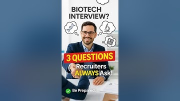 🚨 Biotech Interview Secrets: 3 Questions You MUST Prepare!
