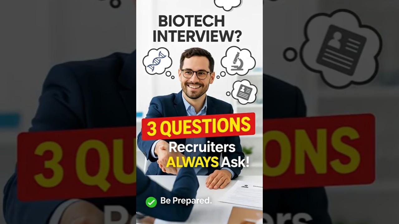 🚨 Biotech Interview Secrets: 3 Questions You MUST Prepare!
