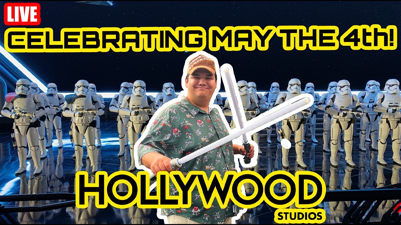 🔴Live: May the 4th 2026 Morning at Hollywood Studios - NEW Merch & Food - Disney World Livestream