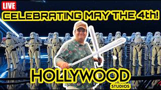 🔴Live: May the 4th 2026 Morning at Hollywood Studios - NEW Merch &amp; Food - Disney World Livestream