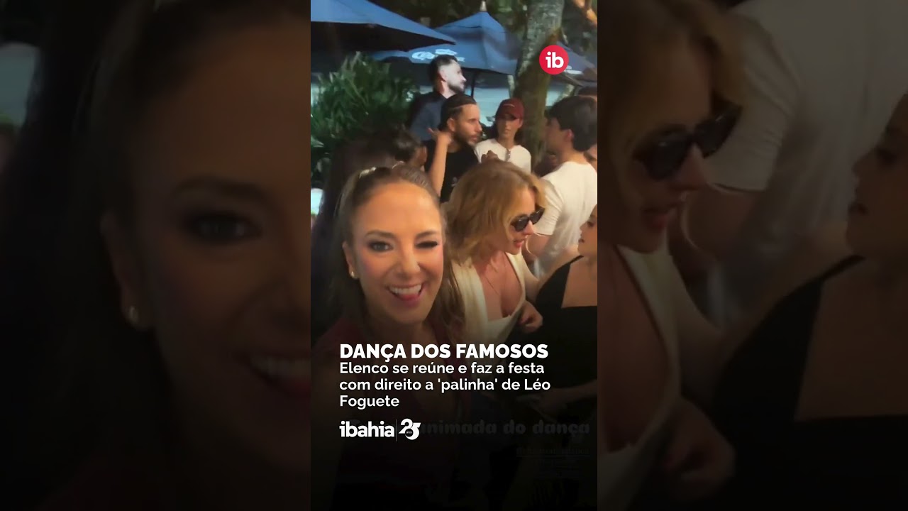 Dança dos Famosos: Elenco se reúne e faz a festa com direito a 'palinha' de Léo Foguete 