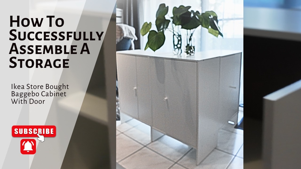 HOW TO‼️NO FUSS STORAGE ASSEMBLE | Ikea Store bought Baggebo Cabinet with Door