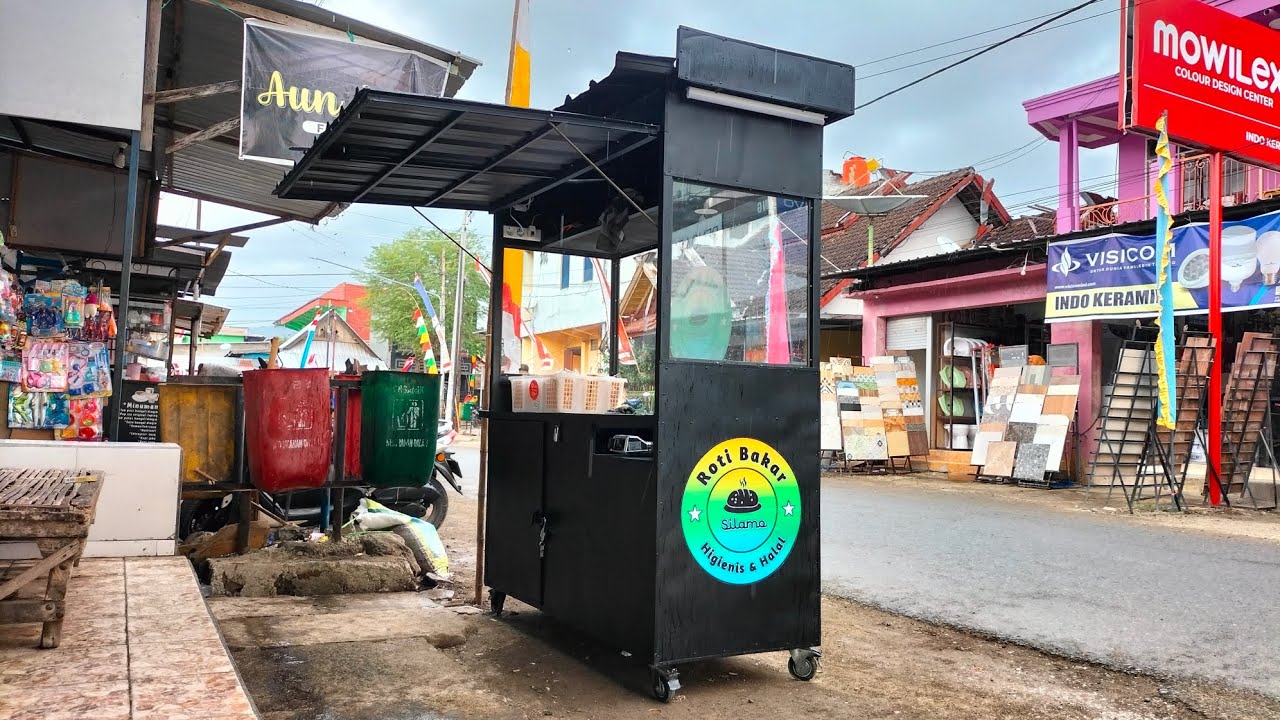 Gerobak Roti Bakar Modern Minimalis #rotibakar #streetfood # ...