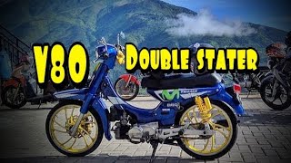 V80 MODIFIKASI SIMPLE RAPI || DOUBLE STATER || YAMAHA 75 V75 V80 MATE #38