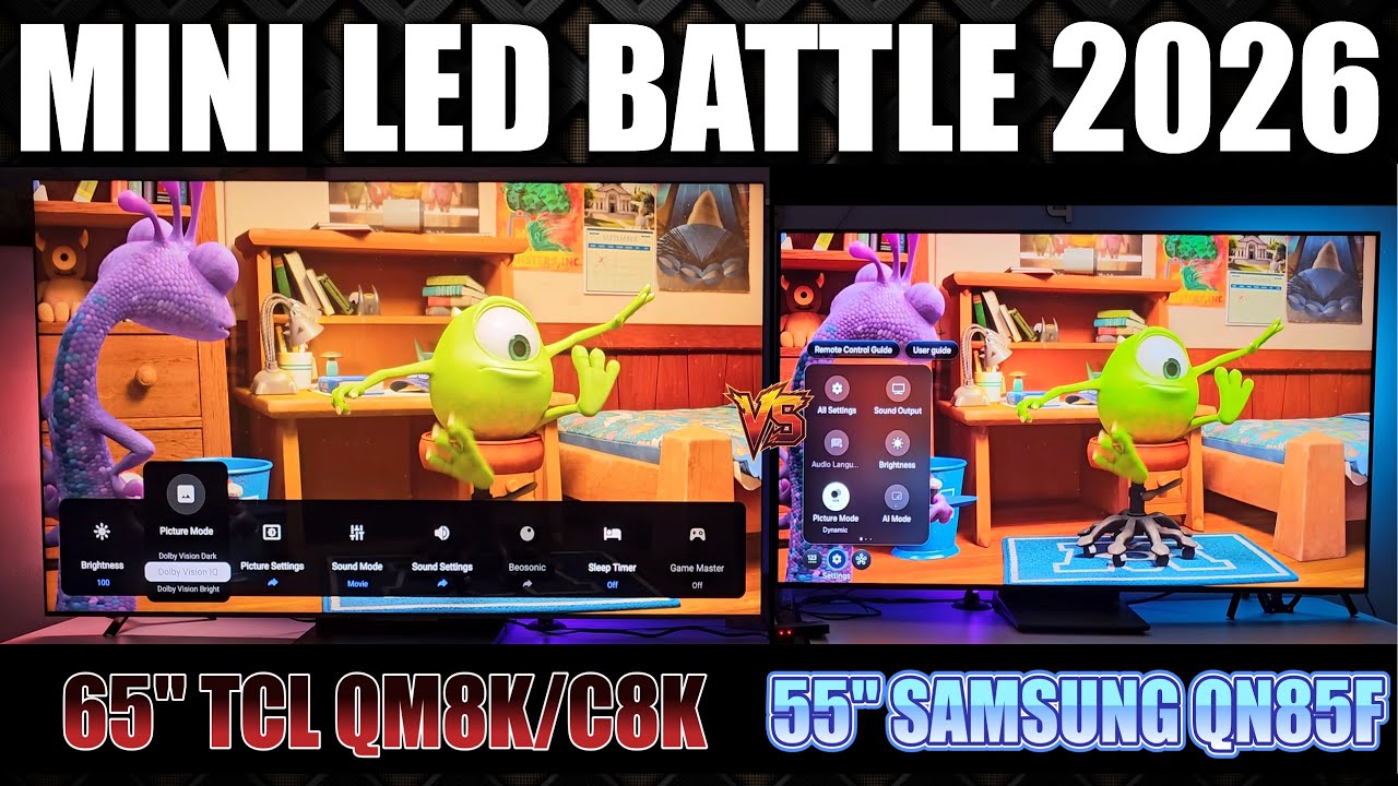 TCL QM8K против Samsung QN85F – Лучший MiniLED телевизор для покупки в 2026 году | Samsung QN85F ...