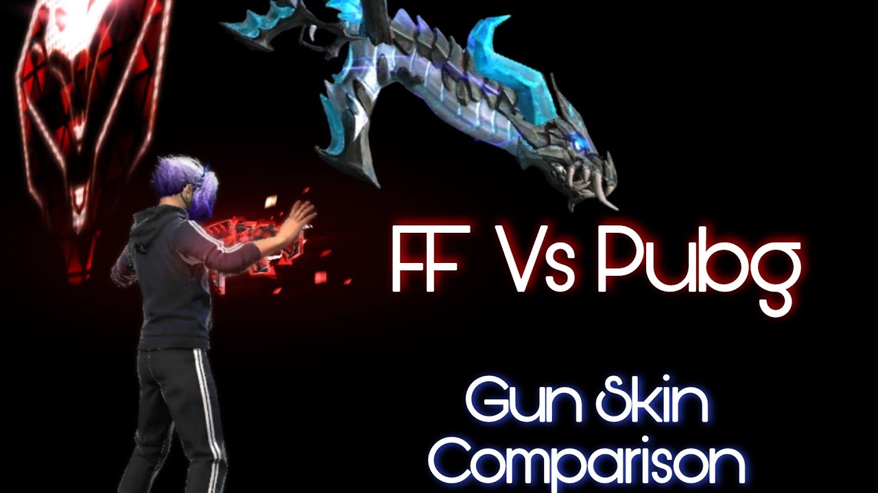 Free Fire VS Pubg Gun Skin Comparison