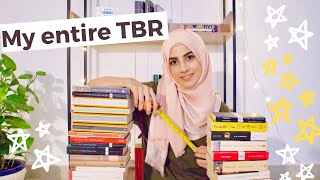 no books were harmed in the making of this video | my entire TBR | 40+ unread classics & more 