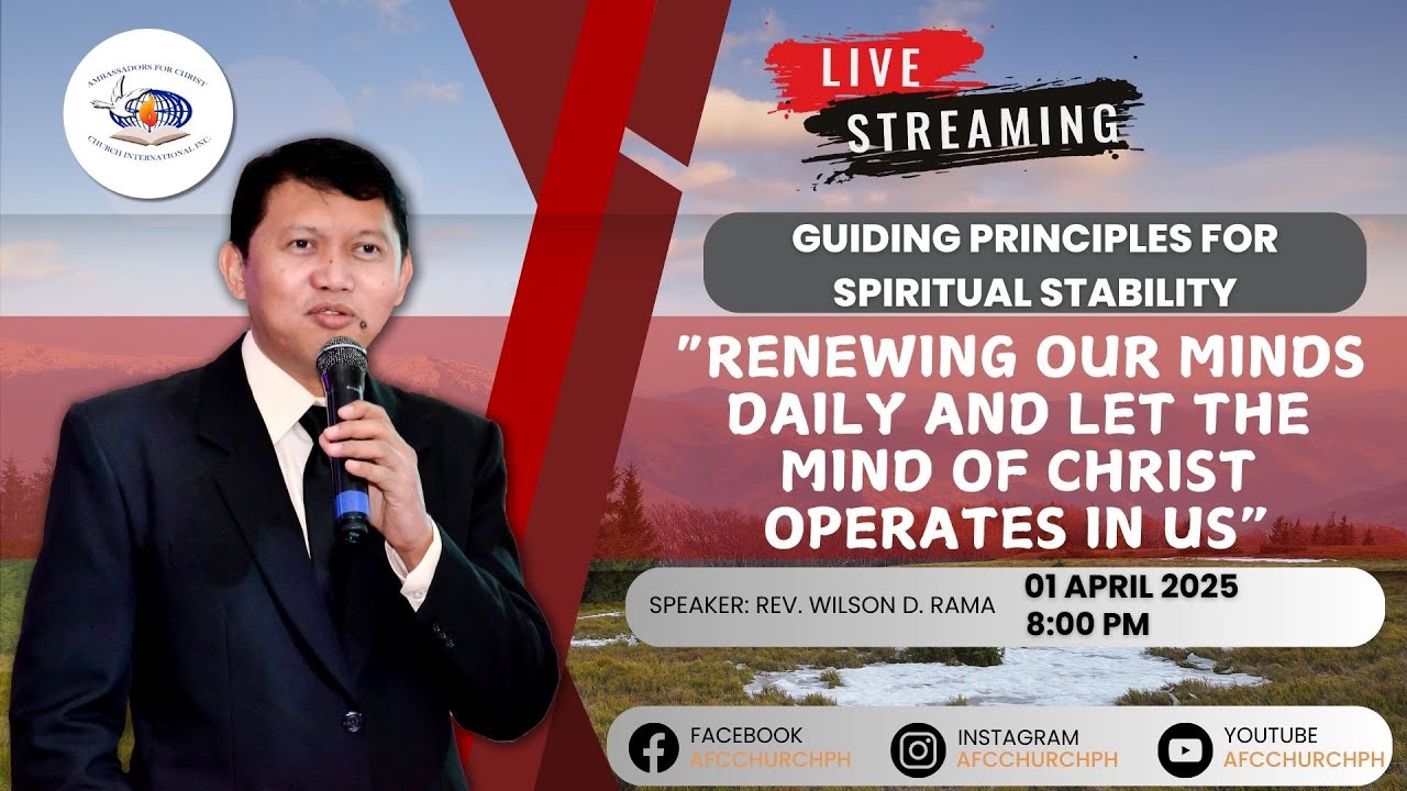 "GUIDING PRINCIPLES FOR SPIRITUAL STABILITY" (APRIL 01, 2025)