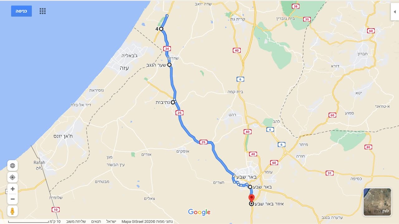 הטיול הגדול צ.יד מרדכי - נתיבות - באר שבע  4.5.2020  DRIVING IN ISRAEL  To Be'er Sheva via Netivot