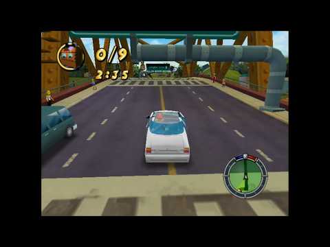 The Simpsons: Hit & Run - Crash the Game During Blind Big Brother (GameCube)