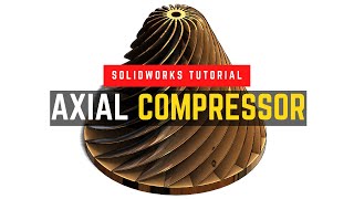 Easiest way to draw Compressor/Turbine | SolidWorks Tutorial