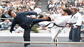 Bruce Lee DESTROYS Karate Black Belt With One Single Kick (Chuck Norris Is The Referee)