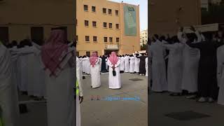 أول طابور صباحي بعد الجائحة