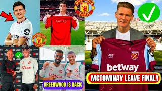 Pavard Transfer Done to Man Utd🔥 McTominay Join The Hammers✅ Greenwood Arrives Carrington👌Ten Hag..🔥