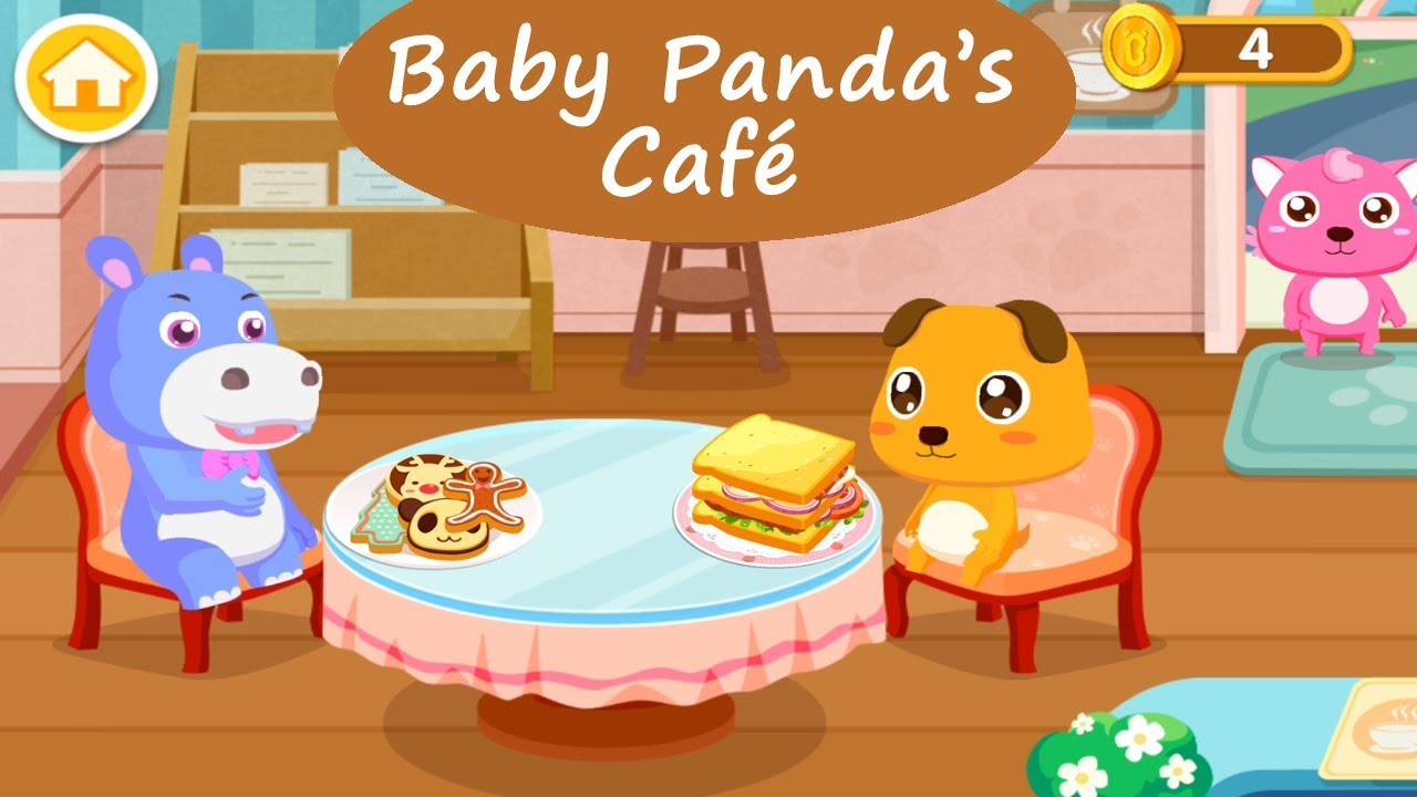 Baby Panda’s Summer Café - Become a café host and serve customers | BabyBus Games