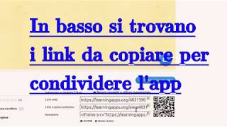 Condividere una app creata o copiata con learningapps.org screenshot 3