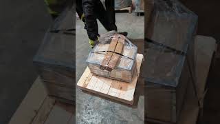 ASMR WRAPPING HITCHES FOR A CUSTOMER! 😃🔥#excavator #asmr #construction #asmr #asmrpacking