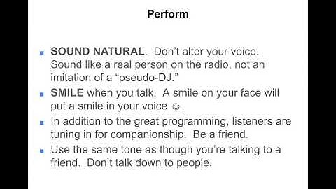 KANW Radio Broadcasting Class Session 9-4 Perform