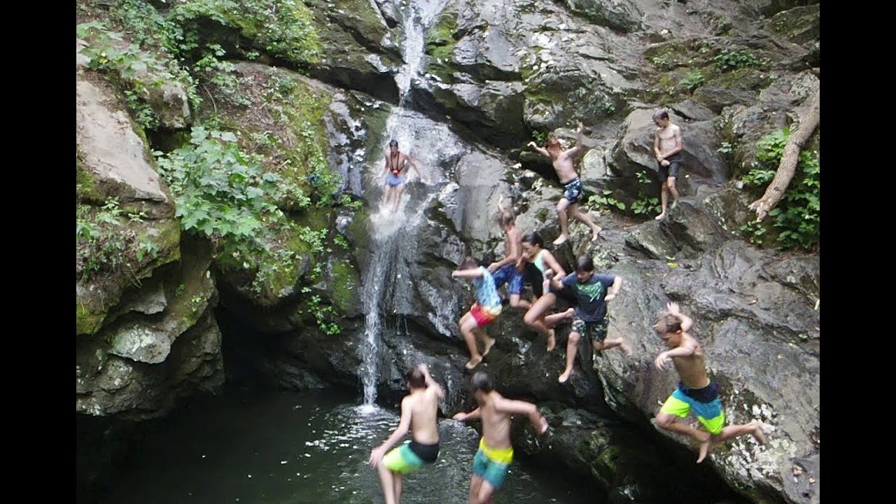 Cedar Run Natural Water Slide 2021 -- White Oak Canyon Shenandoah GoPro Hero 9 and Mavic Air 2
