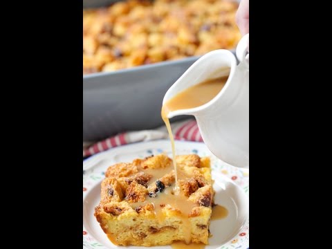 Panettone Bread Pudding With a Creamy Rum Syrup