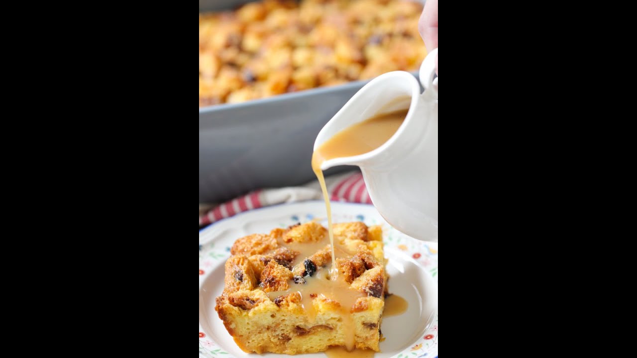 Panettone Bread Pudding With a Creamy Rum Syrup