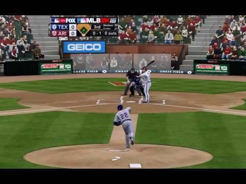 MLB 2K12(2K16 MOD) - My 2016 Texas Rangers Franchise Game 15 VS Arizona Diamondbacks