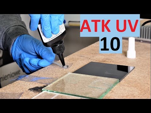 Klej do pleksi UV gęsty ATK UV10 video