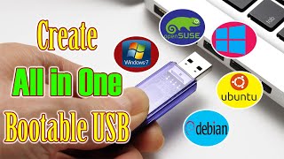 how to make a multiboot usb drive | all in one bootable usb