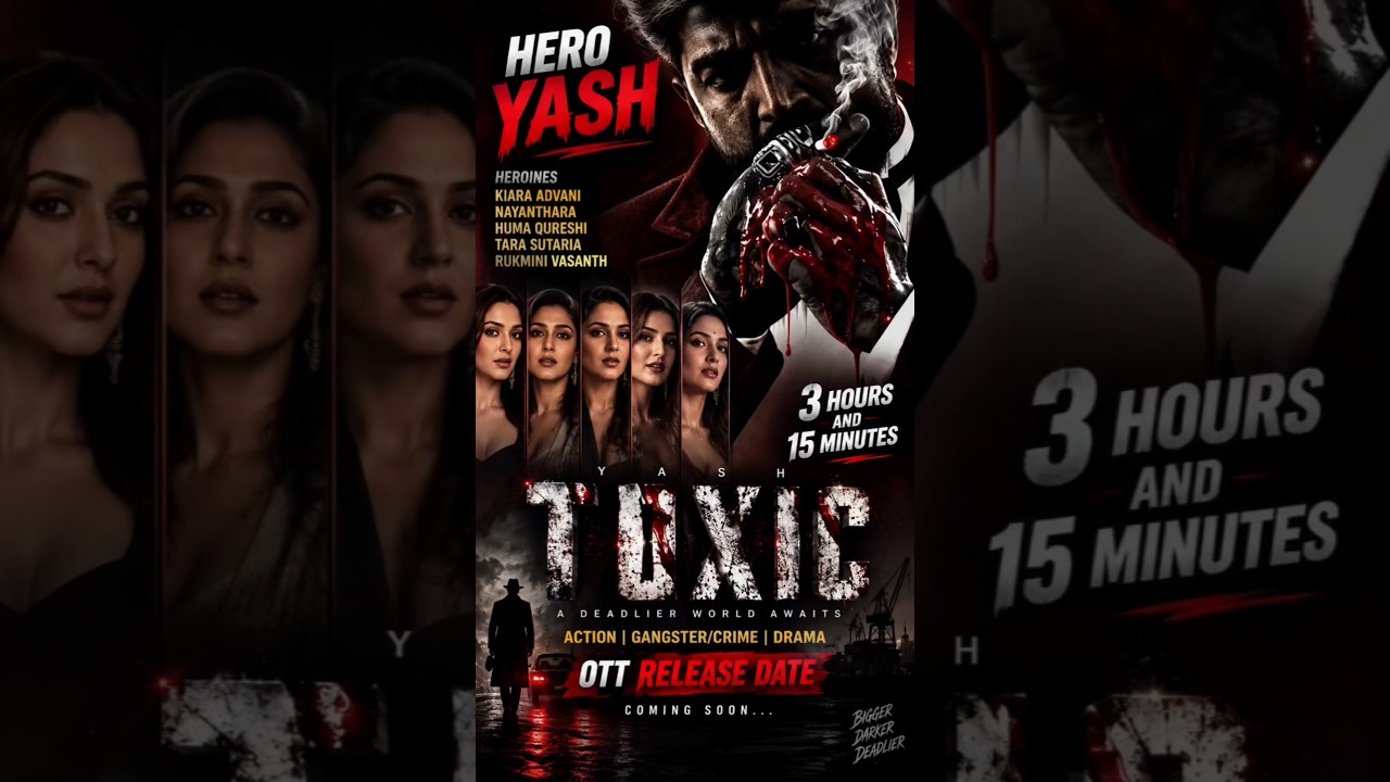 🔥 TOXIC OTT Release Date 🔥 Yash’s Deadliest Action Gangster Drama | 3 Hours 15 Minutes 🎬 by Satvik Fun Arena 🎬🏏