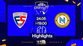 Fortitudo Pomezia-MoMap Napoli Futsal 0-1 | Serie A 2024/2025 | Playoff | Quarti - Gara-1 | HL