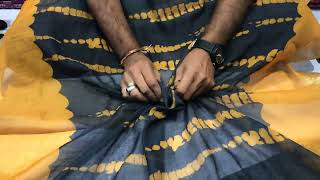 Soft linen cotton saree 💕 printed work 🥰 screenshot 4