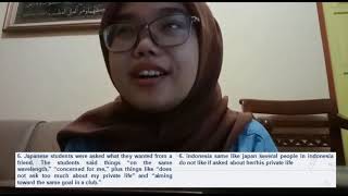 CCU Group 1 Japanese &  Indonesian Acquaintance