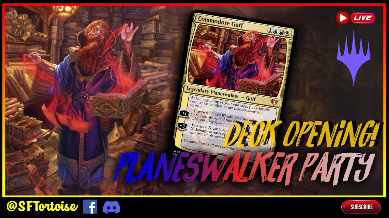 PLANESWALKER PARTY deck opeining, sleeving & upgrade 