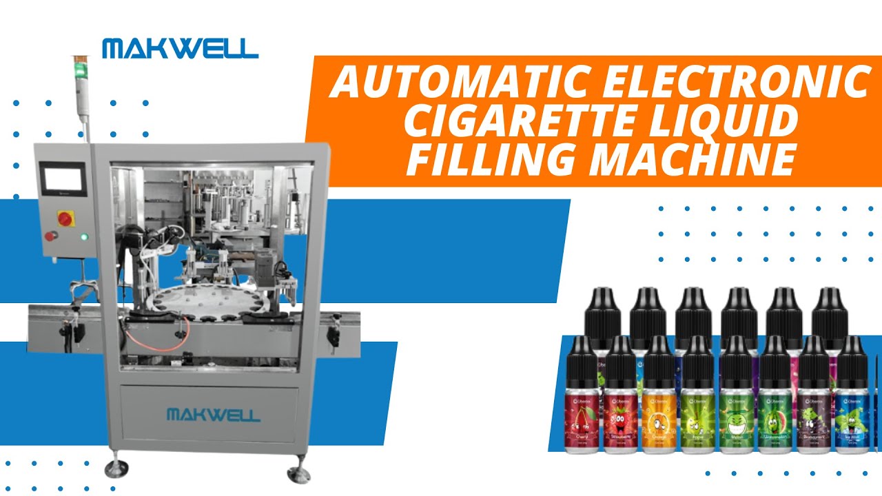 E-Cigarette and Vape Juice Filling Process
