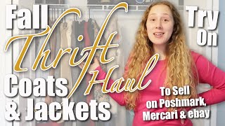 Fall/Winter Coat Thrift Haul | To Sell On Poshmark, eBay & Depop | Part Time Reseller | October 2025
