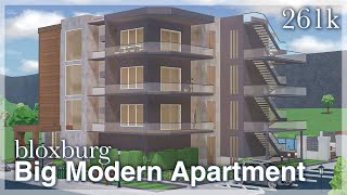 Bloxburg - Big Modern Apartment Speedbuild (exterior)