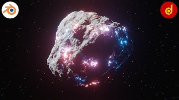 Asteroid in Blender | Procedural Asteroid Material in Blender