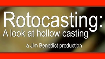 Plastic rotocasting demo with homemade rotocasting machine