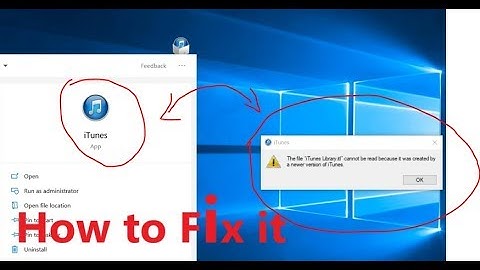 How to install Old iTune for iPod nano "The file "iTunes Library.itl" cant be read because..."