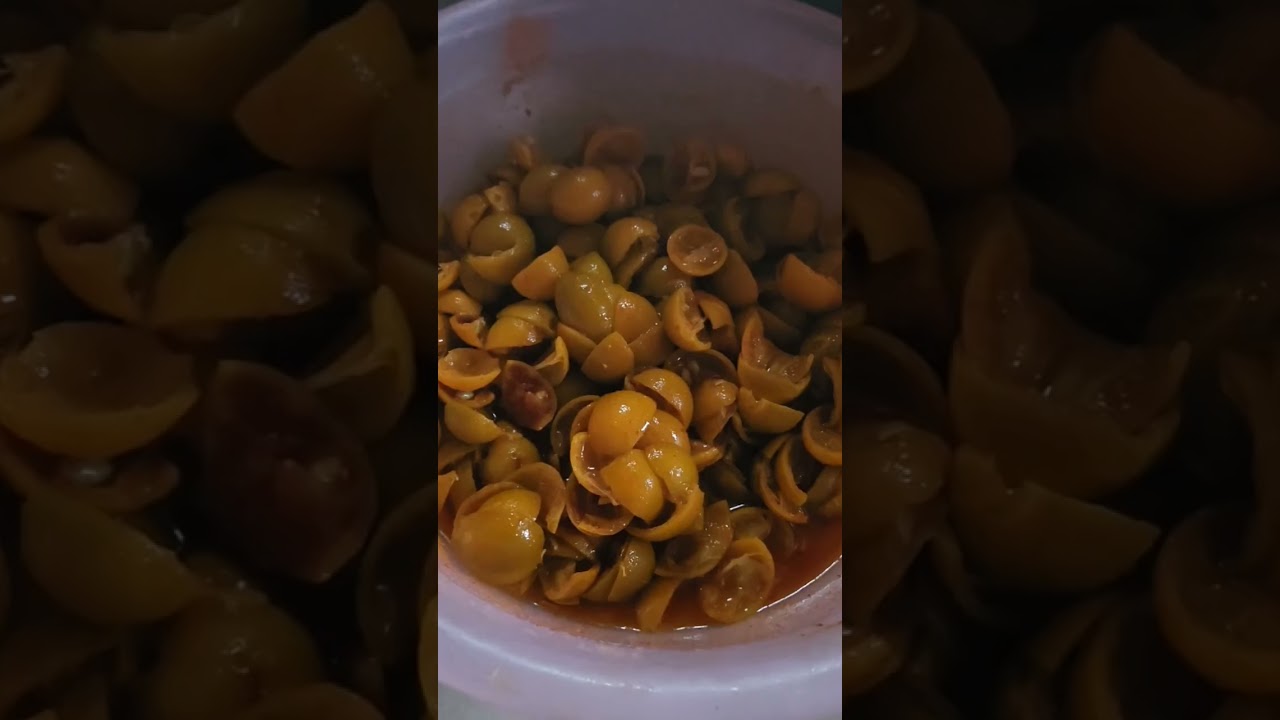 Lemon pickle fresh from the tree. 