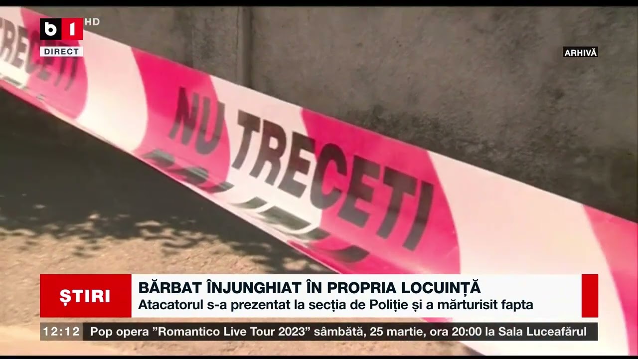 JUDEȚUL PRAHOVA – BĂRBAT ÎNJUNGHIAT ÎN PROPRIA LOCUINȚĂ_Știri B1_6 martie 2023