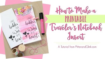 DIY Printable Traveler