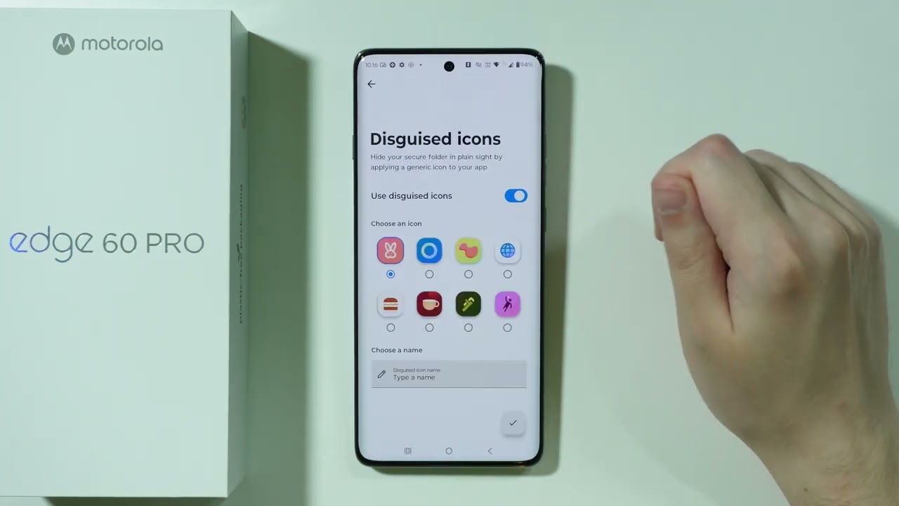 Motorola Edge 60 Pro: How to Change Secure Folder Icon & Name