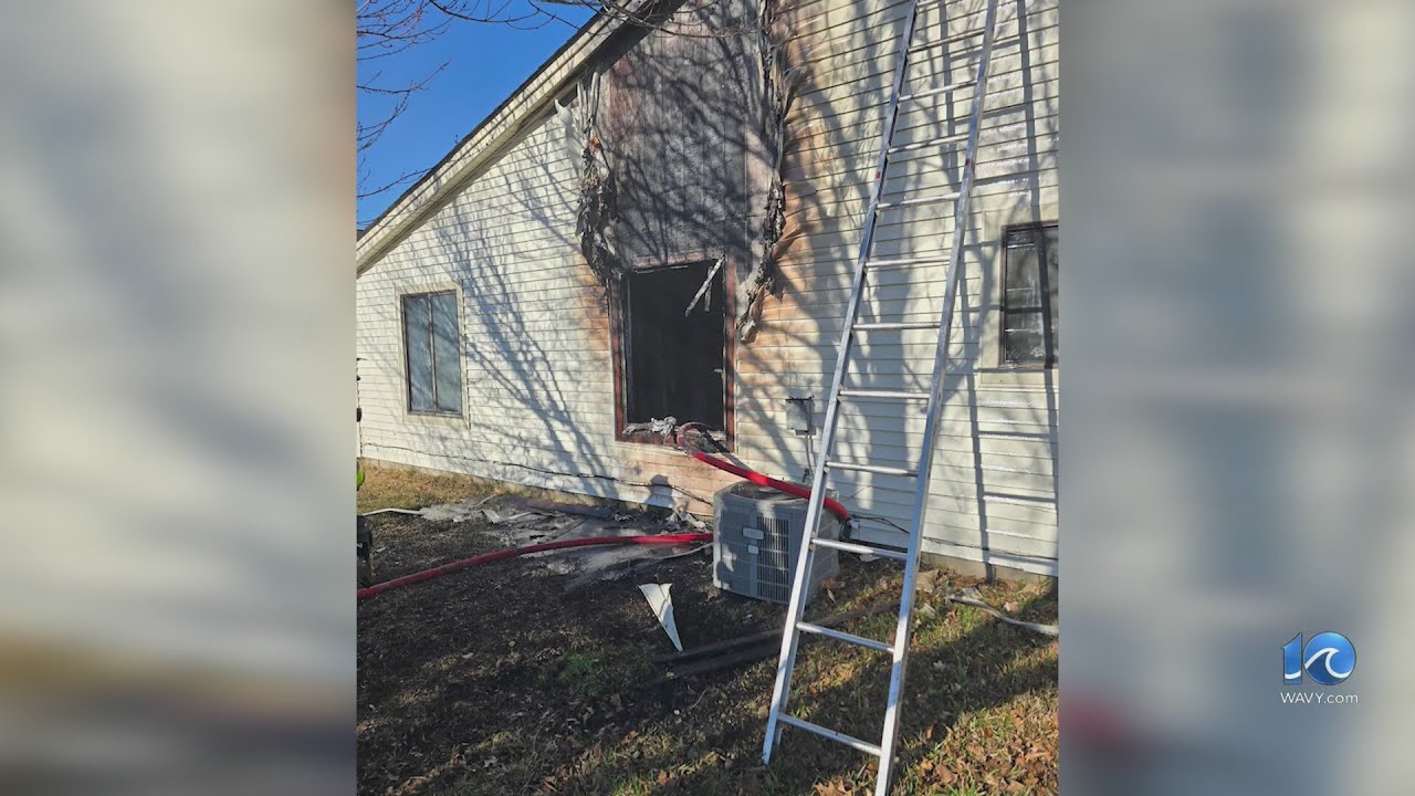Two cats dead after house fire on Cherrywood Lane in Virginia Beach