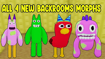 UPDATE - How to Find ALL 4 NEW BACKROOMS MORPHS in Find The Backrooms Morphs