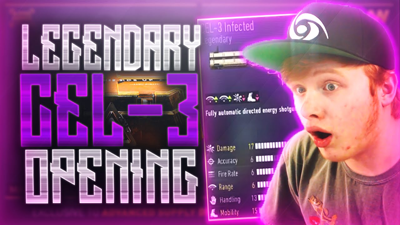 LEGENDARY CEL-3 INFECTED OPENING! RARE LEGENDARY WEAPON SUPPLY DROP OPENING! (COD AW NEW DLC GUNS)